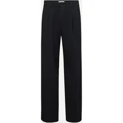 Bundfaltenhose in Gabardine Schwarz 32-32