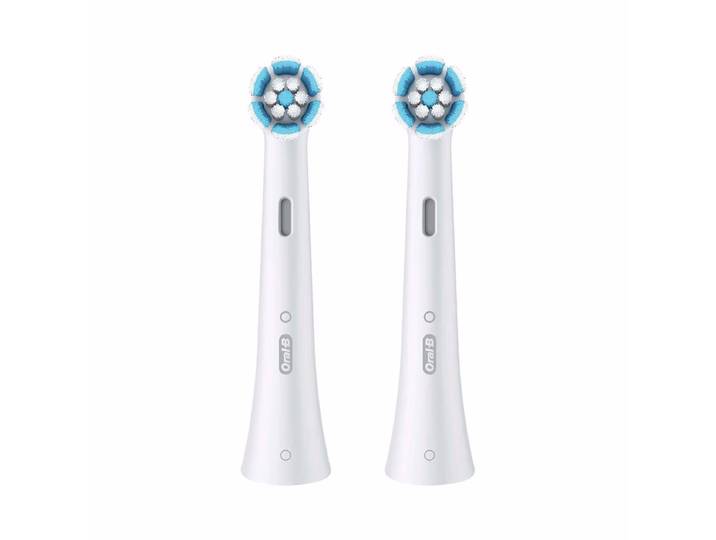 Oral-B iO Sanfte Reinigung 2er Aufsteckbürsten – Ersatzbürste/Zahnpflege Zubehör – weiss