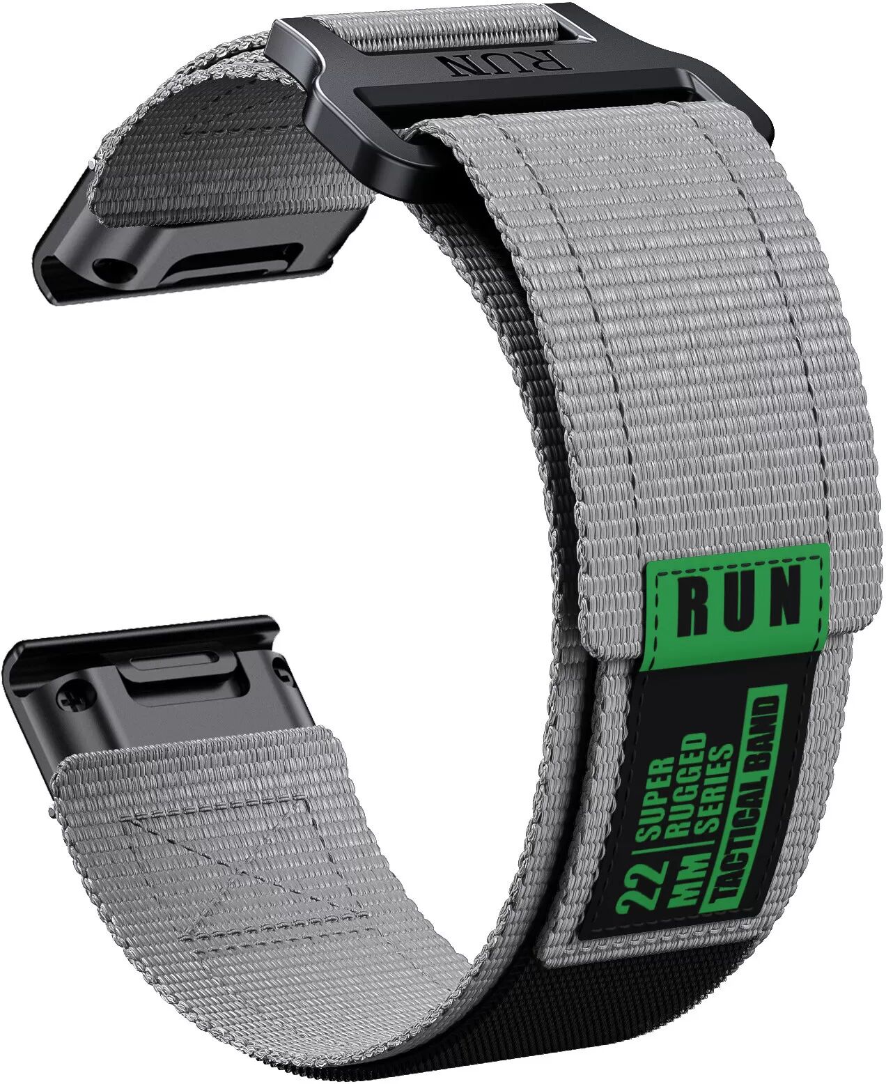 INF Garmin Fenix 8 Nylon-Webarmband Grau 22 mm