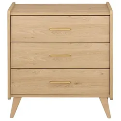 Sauthon, Komplett-Babyzimmer, Babyzimmer-Set für zwei Personen – Kinderbett 120 x 60 cm + Kommode mit 3 Schubladen – Arty (Wickelkommode)