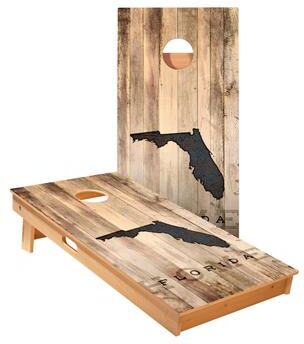 Skip's Garage Florida Rustic Cornhole Boards