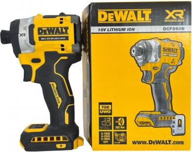 DeWALT DCF860N-XJ Schroef- en slagmoersleutel, 3800 tpm, zwart/geel