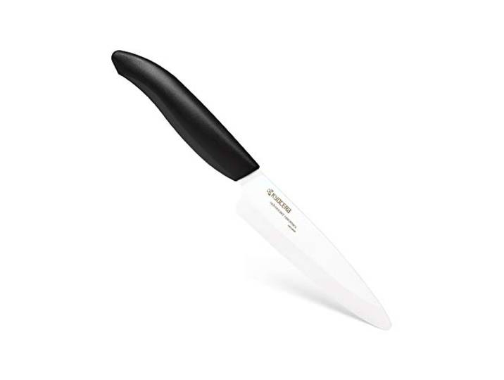 Kyocera FK-110-WH BK Couteau d'Office Manche Noir Lame Céramique Blanche 11 cm