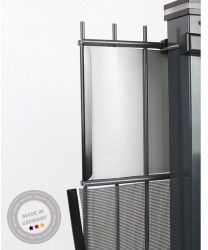 ABZ-Zaunsysteme GmbH ABZ Sichtschutzstreifen Delta 26 m, anthrazit / transparent