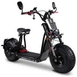 Maximus, E-Cruiser MX45-2, Schwarz, 2 x 1500 Watt, 45 km/h, 60V-25,6Ah Lithium-Akku