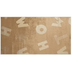 KJUT Webteppich  Alphabet , beige , Synthetische Fasern , Maße (cm): B: 80