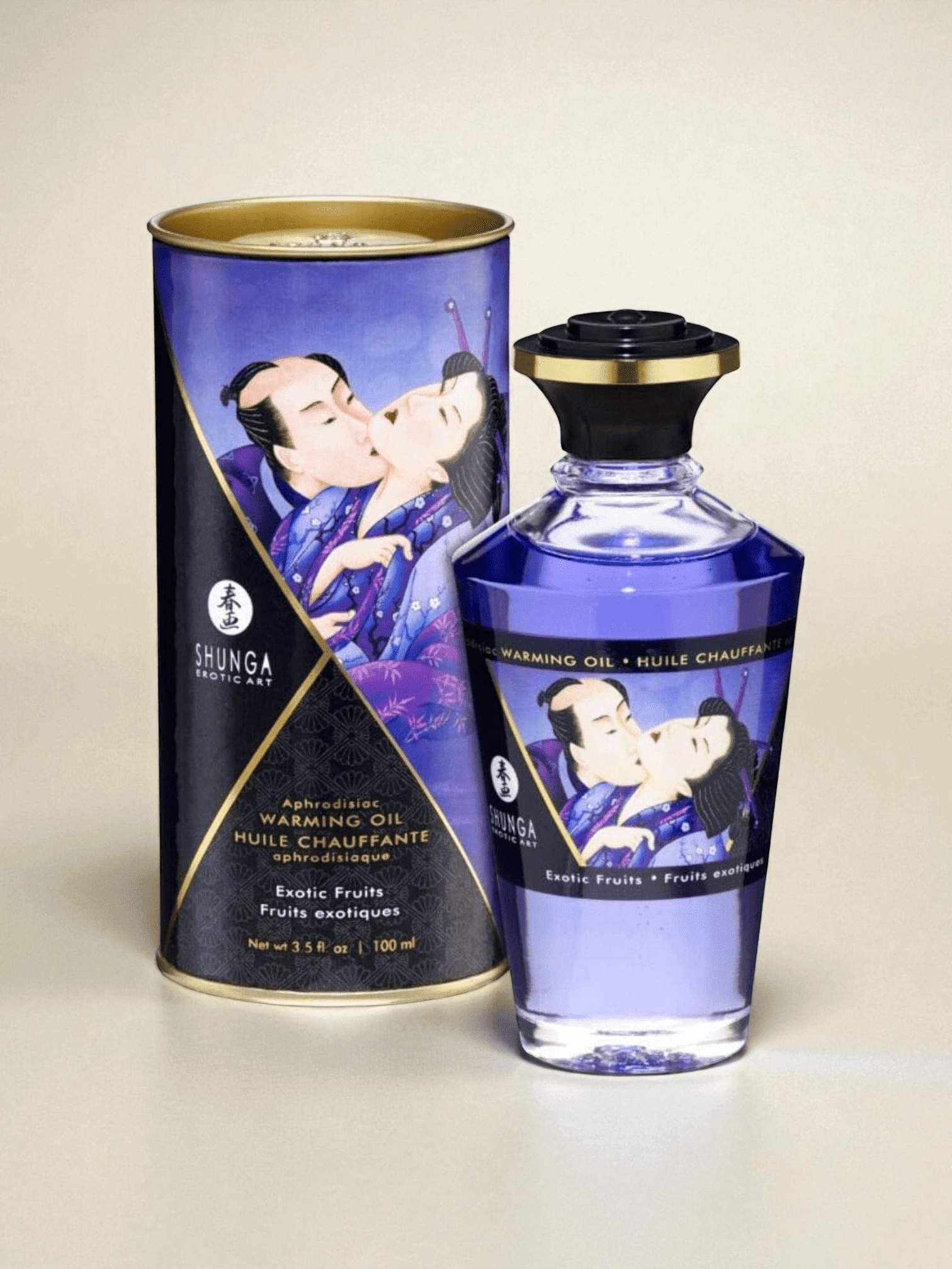 Shunga Huile chauffante aphrodisiaque fruits exotiques 100ml
