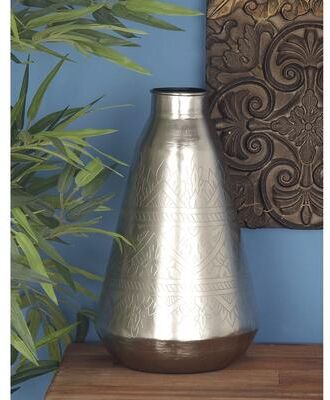 Studio 350 Metal Vase 9 inches wide, 16 inches high