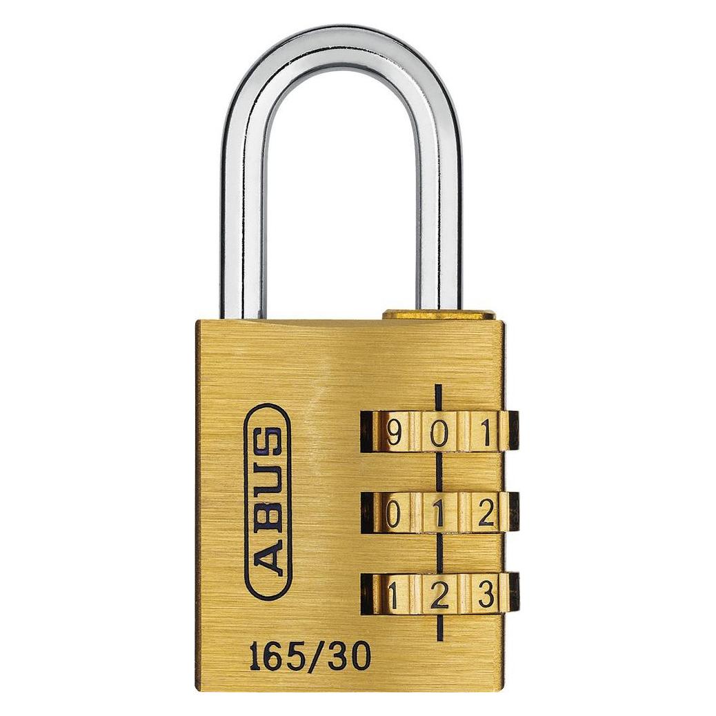 Abus Zahlenschloss Serie 165 mit EAN, Typ 165/30 B/SB (20131-8)