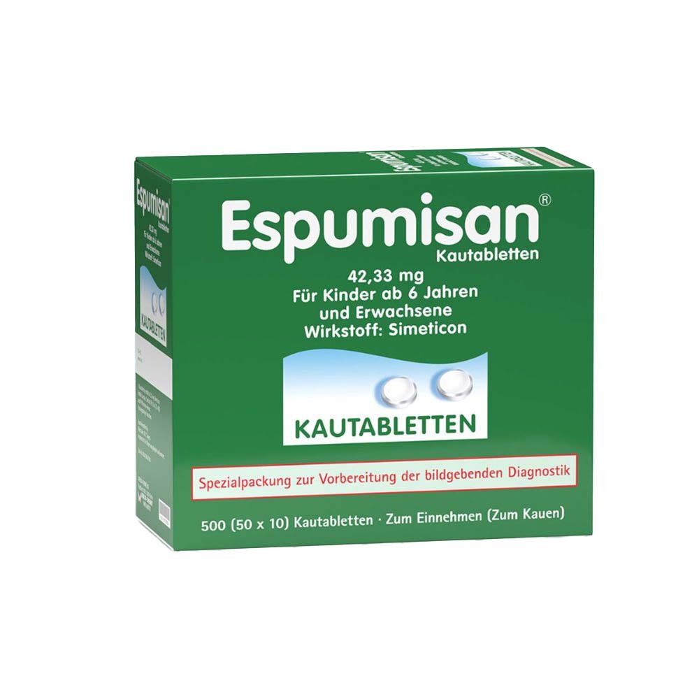 Espumisan Kautabletten f.bildgebende Diagnostik 50x10 St