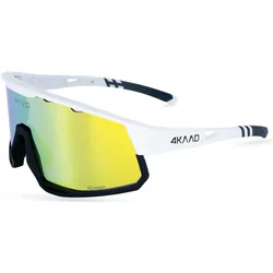 4Kaad, Unisex, Sportbrille, Brille MIRADOR white-gold, Gold, Weiss