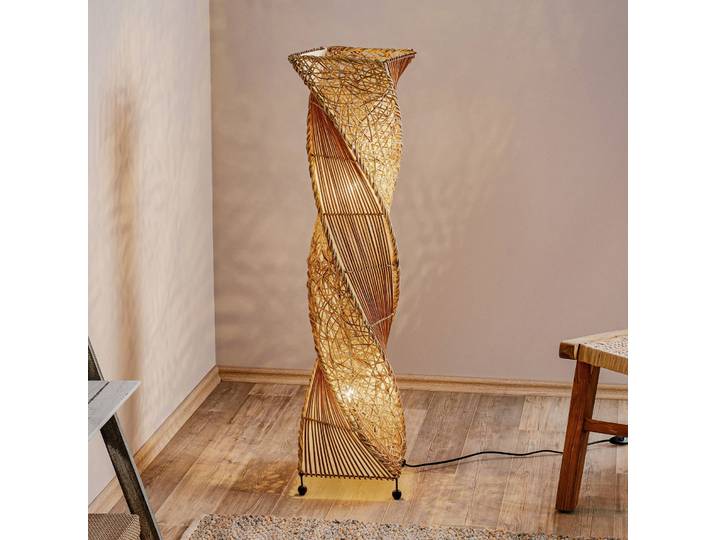 Vloerlamp Marco, hout donker, Woon-/ Eetkamer, Hout, Design, vloerlamp hout