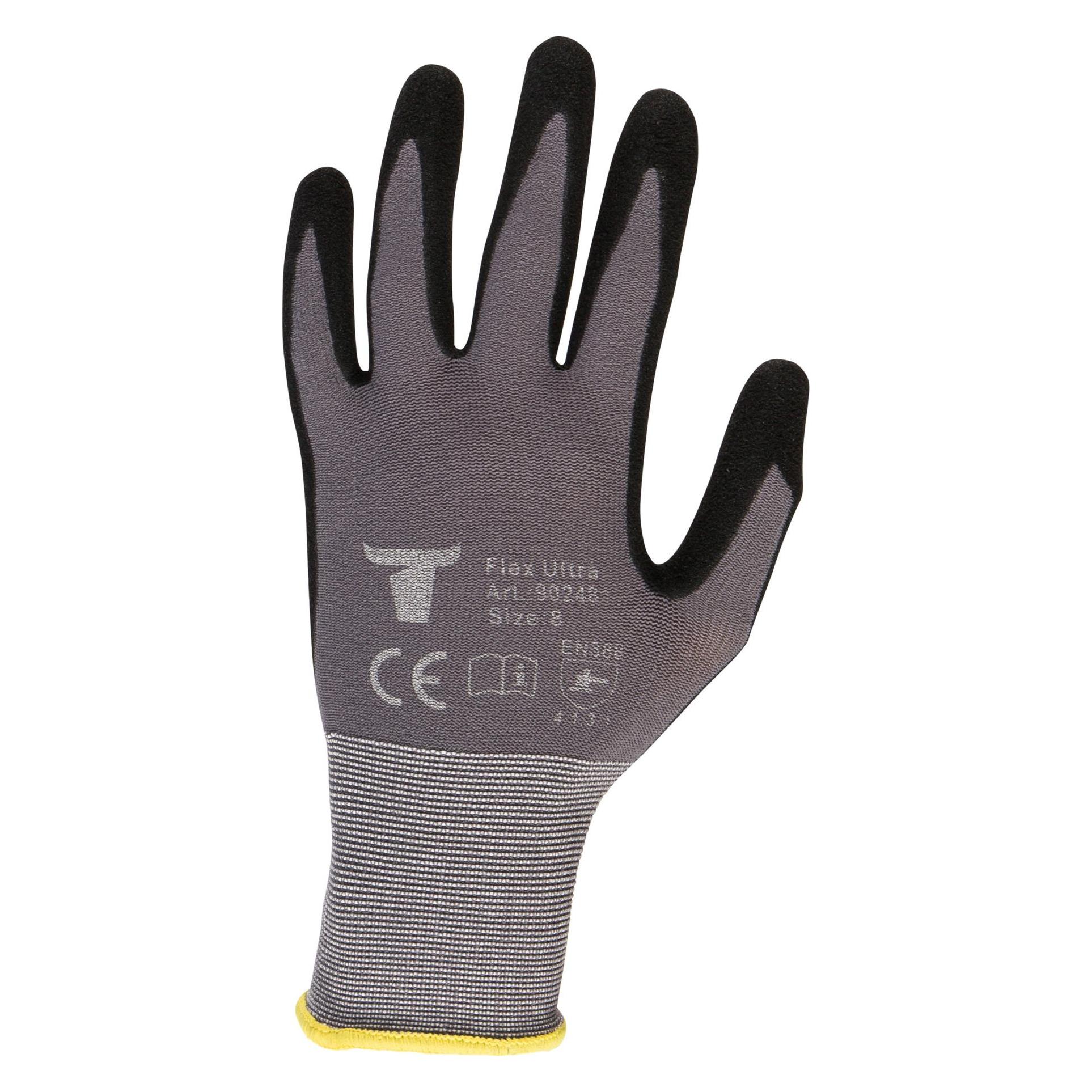 Stier Montagehandschuhe Flex Ultra nitrilbeschichtet grau/schwarz Grösse 11 (11) (82798767)