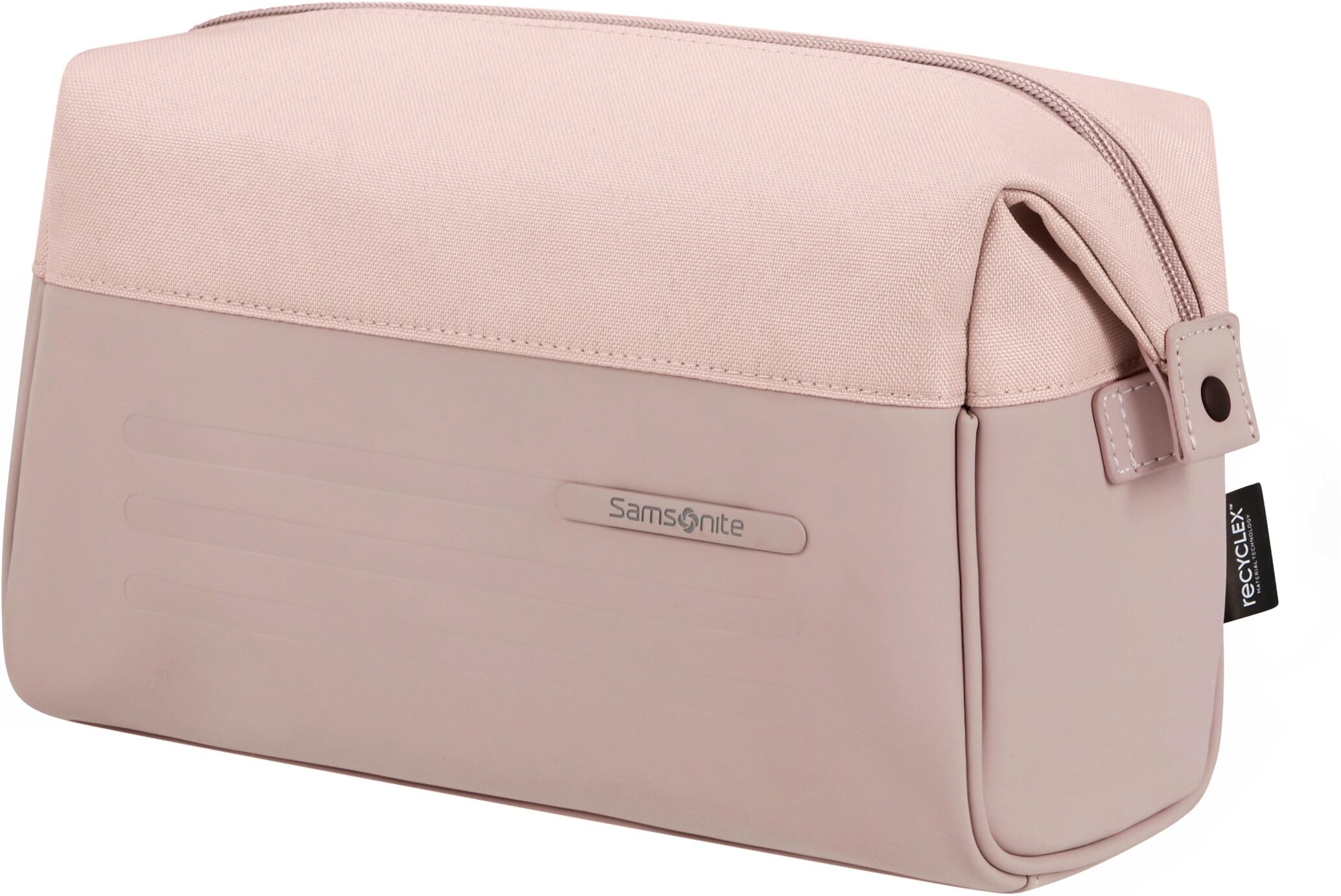 Kulturbeutel SAMSONITE "STACKD Toilet Kit, 15 cm", Damen, Gr. B/H/T: 26cm x 15cm x 11cm, rosa, Polyester, Polyurethan, Taschen Kulturbeutel, Beauty-Bag Beautybox Schminketui Kosmetikbox rosa B/H/T: 26cm x 15cm x 11cm
