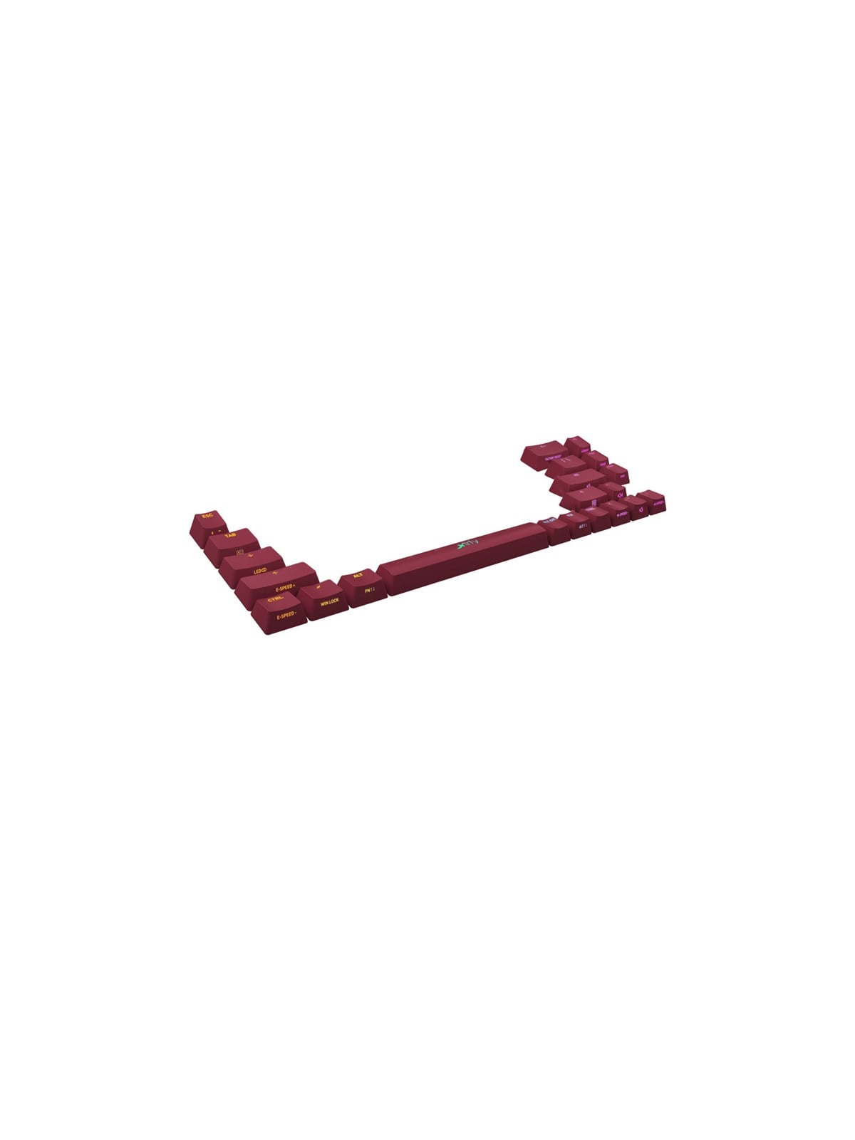 Xtrfy K5 Compact Add-on Keycaps Cherry Red