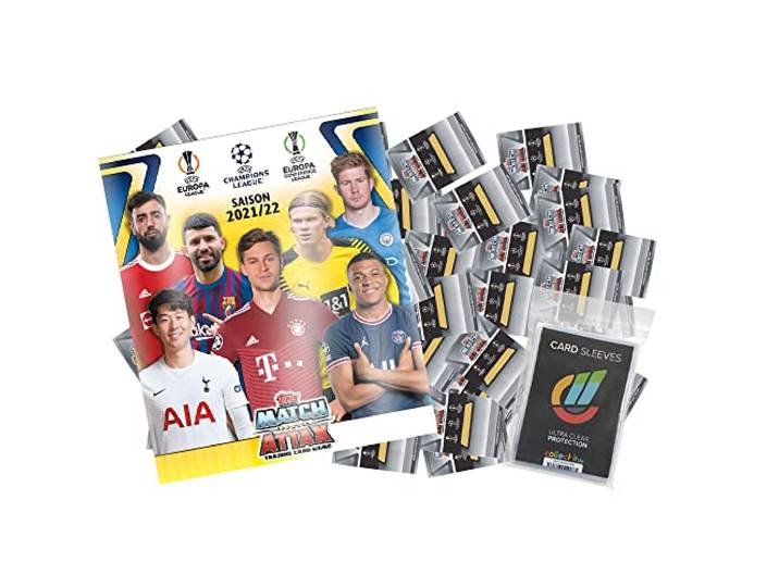 Topps Champions League 2021/22 - Trading Cards - Komplettsatz(491 Karten) +Sammelmappe (ohne Limitierte)
