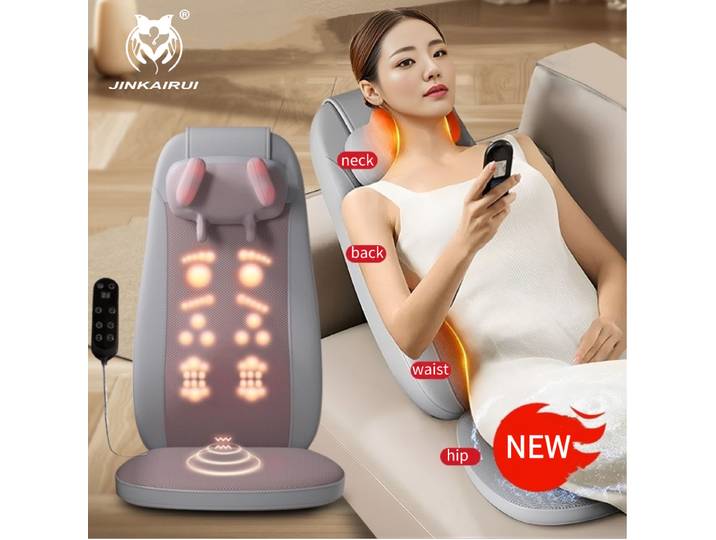 Shiatsu masseur complet du corps avec coussin de chaise de Massage thermique pétrissage pour le cou dos épaule coussin de Massage siège maison bureau utilisation cadeau
