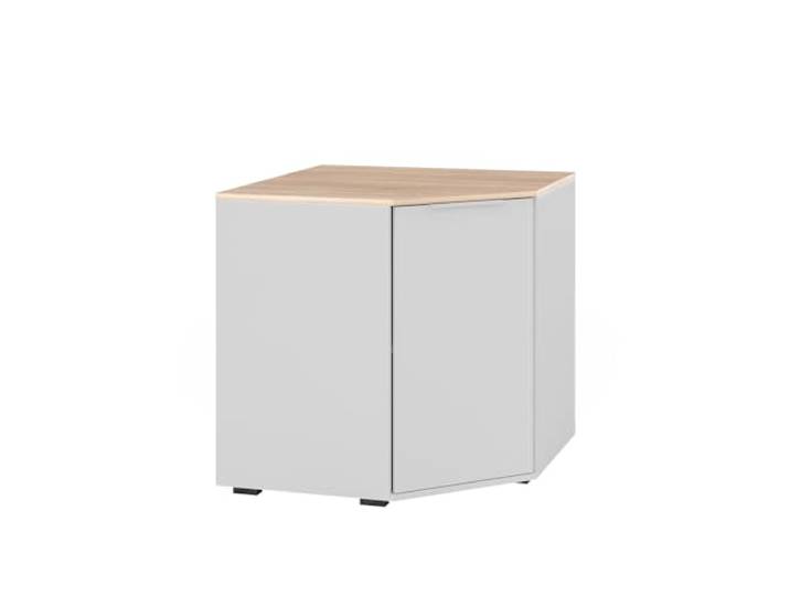 Vicco Kommode Betti , Weiß/Sonoma 77.9 x 77.9 cm mit 1 Türen, zur Aufbewahrung von Kleidung und Alltagsgegenständen