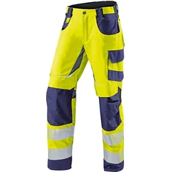 KÜBLER REFLECTIQ Sommerhose PSA 2 warngelb/dunkelblau 28K - 2407 8343-3448-28K - warngelb/dunkelblau
