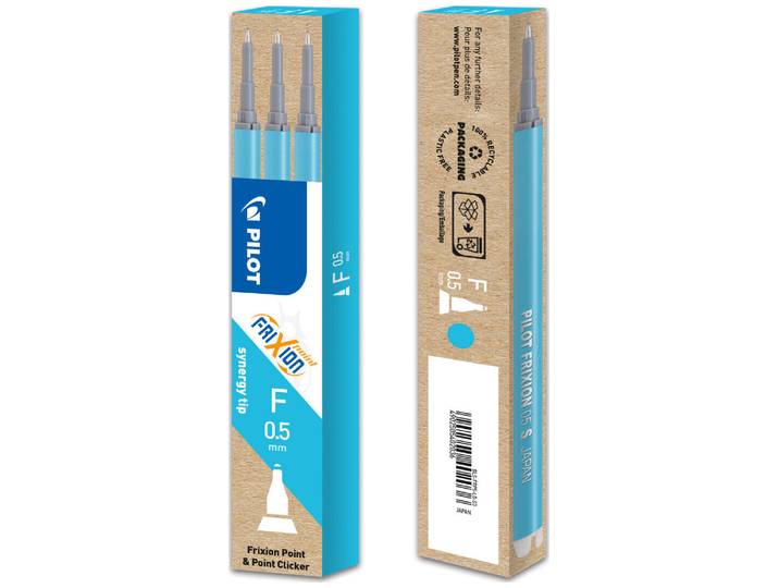 Pilot Frixion 0.5 Ersatzminen hellblau 3Stk