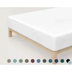 schlafgut »Pure« Bio-Spannbettlaken für Boxspring S / 665 Green Mid
