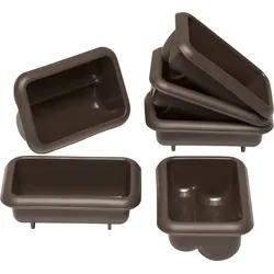 LURCH Flexiform Mini Stollen 6er Set - braun