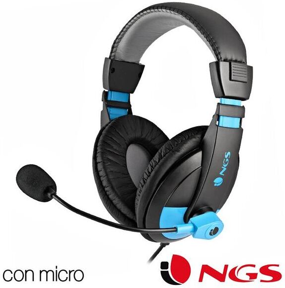 Auscultadores Stereo NGS MSX9 com Micro Blue