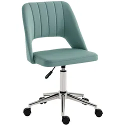 SCHREIBTISCHSTUHL, Höhenverstellbar Homeoffice Stuhl ohne Armlehne, Grün