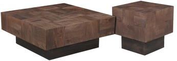 Taran Designs Caden 2-piece Solid Wood Living Room Table Set