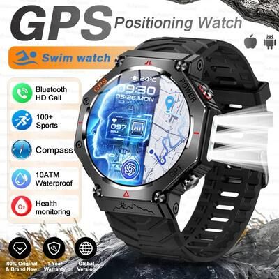 Uplift Treasures T Rex 3 Ultra Military GPS Smartwatch AMOLED black gps Swimming Watch