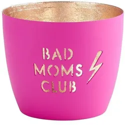 Madras Windlicht M Bad moms club neonpink/gold
