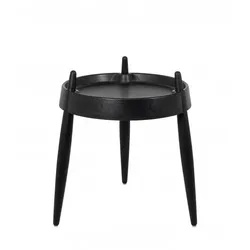 Zafferano LIOLÀ Couchtisch h47cm Schwarz - Schwarze Esche