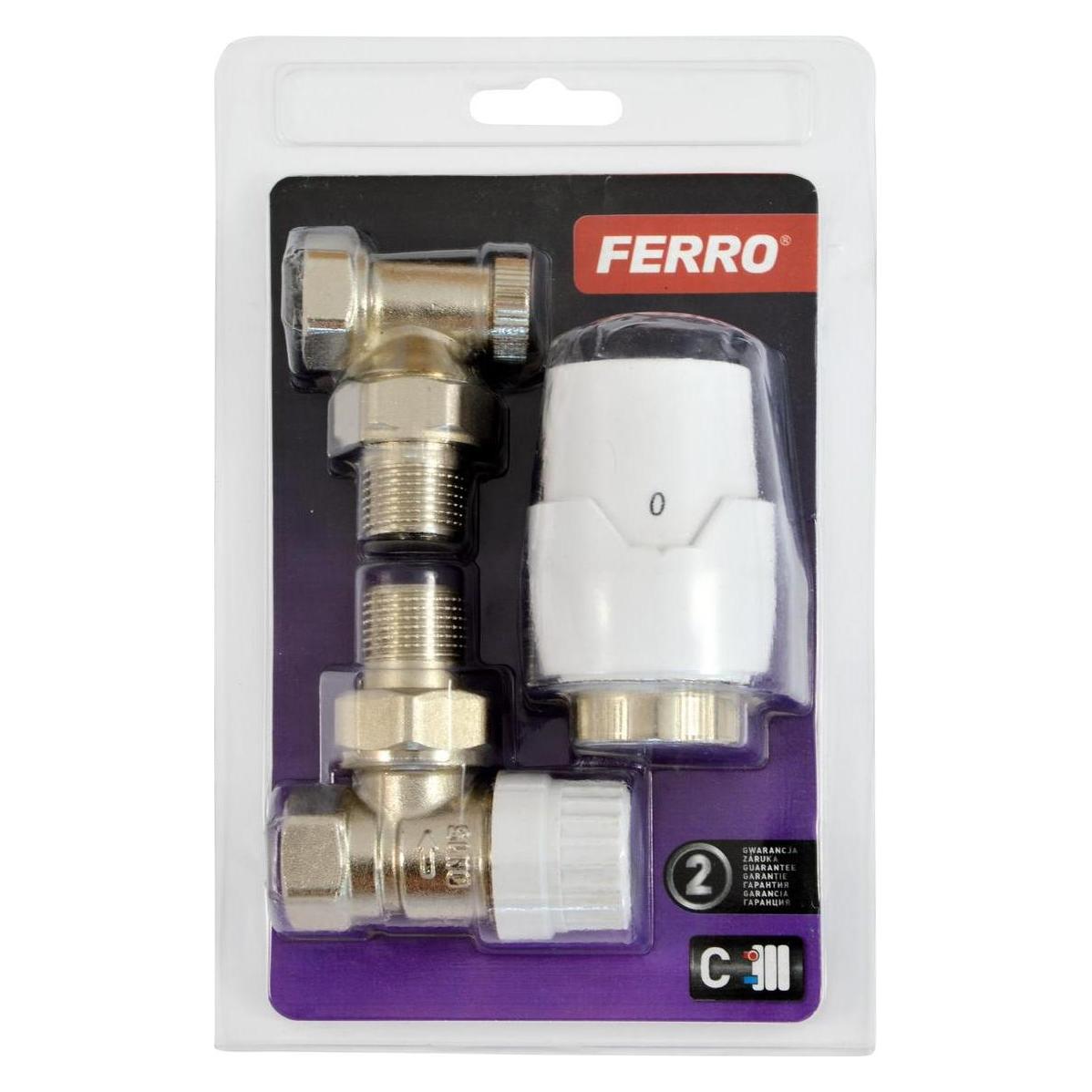 Ferron ZTM21 THERMOSTAT-PACK GT20 1/2 ANGLED FERRO // GZPAKIET-GT20-KT-1/2-FERRO (ZTM21)