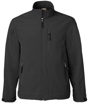 Weatherproof 195-6500 Men's Soft Shell Jacket in Black size 3XL   Polyester Blend 6500
