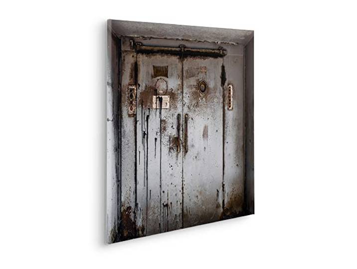 Komar Keilrahmenbild im Echtholzrahmen - Doorface - Größe 60 x 60 cm - Bild, Leinwandbild, Landschaftsmotiv, Wohnzimmer, Schlafzimmer