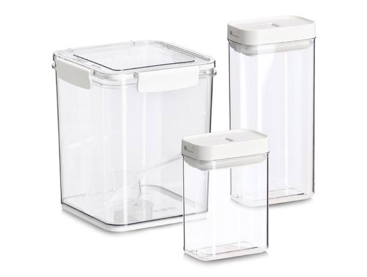 Boîtes de conservation Nogro lot 3 7 x 23 x 11cm Transparent