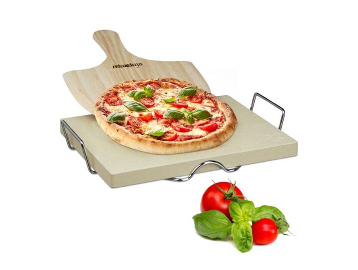 Relaxdays Pizzastein Set 3 cm