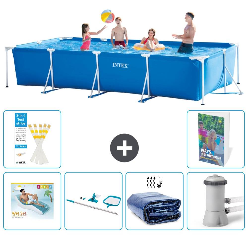 Rechteckiger Frame Pool - 450x220x84 cm - 5-teilig S134
