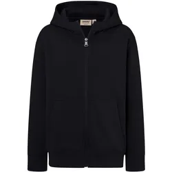 Kinder Sweatjacke Bio-Baumwolle "565" - 158/164 - schwarz