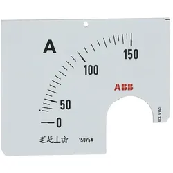 ABB SCL1/150 Wechselskala für AMT 1 Amperemeter SCL1-150 Wechselskala für AMT 1 2CSM110209R1041 SCL1150