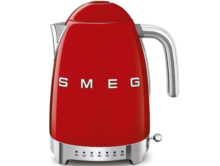 Bouilloire à température réglable 1,7l rouge smeg