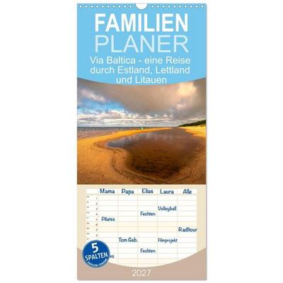 Familienplaner 2027 - Via Baltica - eine Reise durch Estland, Lettland und Litauen mit 5 Spalten (Wandkalender, 21 x 45 cm) CALVENDO