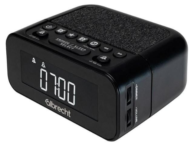 Alan Albrecht DR 451 DAB+/UKW radio-wekker, zwart