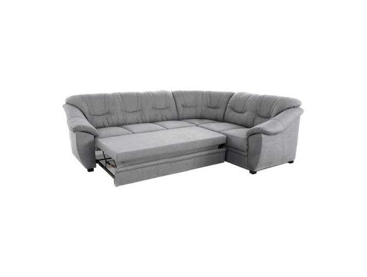 Polsteria Savona Ecksofa - Flachgewebe Euphoria 10 grey - Schlaffunktion - rechts Schlaffunktion Modern