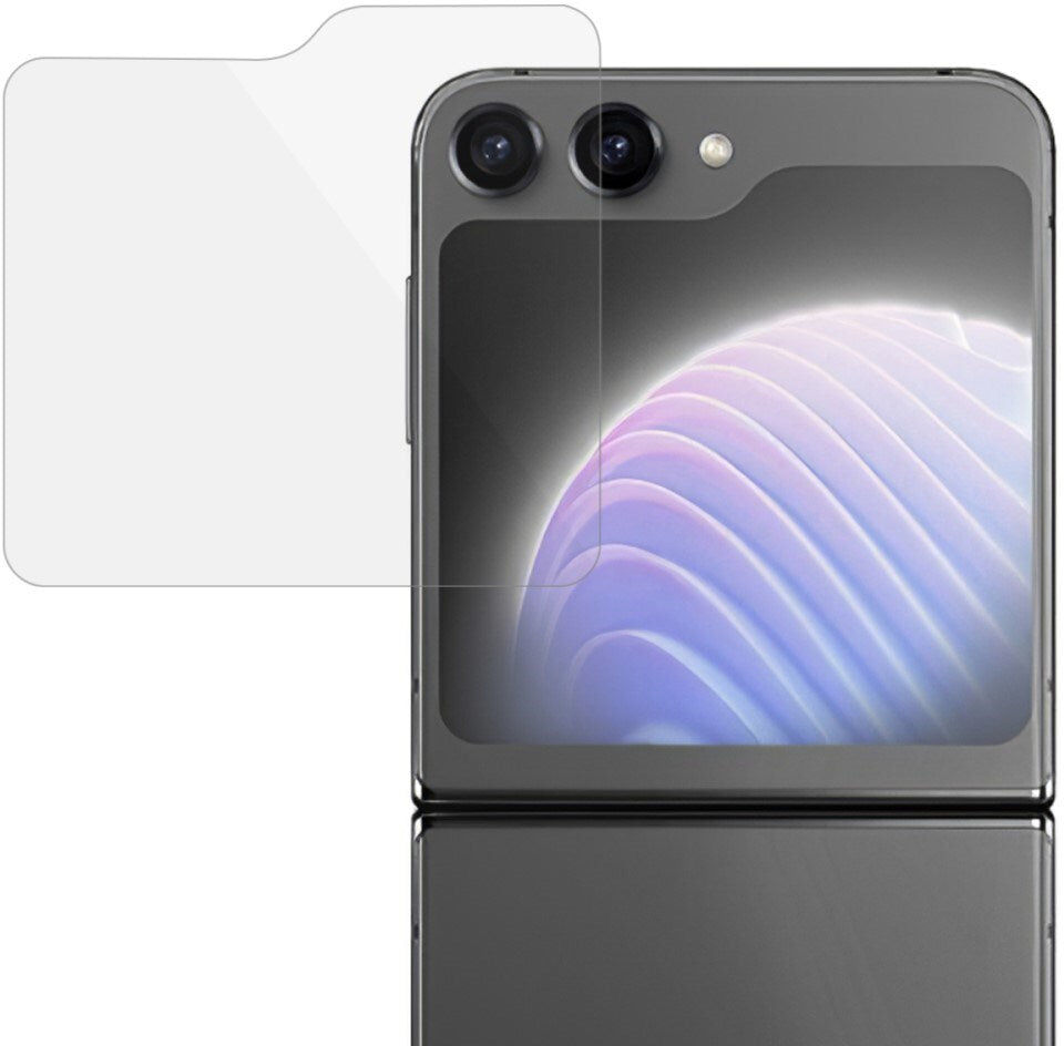 INCOVER Samsung Galaxy Z Flip7 FE / Flip6 Frontskærm Glas Skærmbeskyttelse - Gennemsigtig