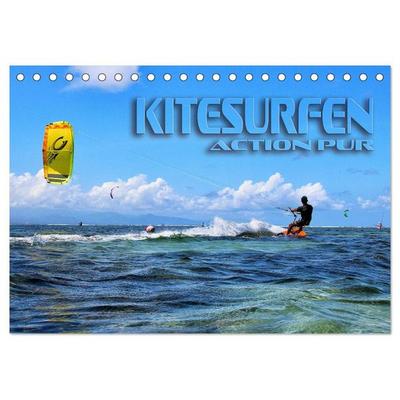 Kitesurfen - Action pur (Tischkalender 2027 DIN A5 quer), CALVENDO Monatskalender