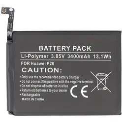 AccuCell Akku passend für den Huawei P20 Akku Li-Polymer 3,85 Volt mit 3400mAh