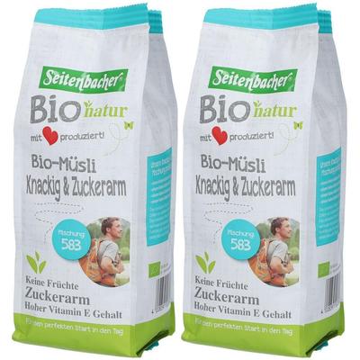Seitenbacher Bio Knackige-Mischung, zuckerarm 2x 2x500 g