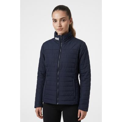Steppjacke HELLY HANSEN "W CREW INSULATOR JACKET 2.0", Damen, Gr. M, blau (navy), Obermaterial: 100% Polyester, Jacken Steppjacke, mit leichtem Gewicht, bluesign Produkt