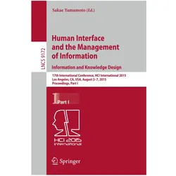 Human Interface and the Management of Information. Information and Knowledge Design, Fachbücher